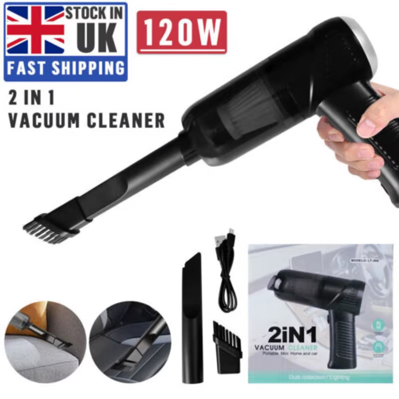 Rechargeable Wireless Vacuum Cleaner Car Home Handheld Vaccum Mini Power Suction